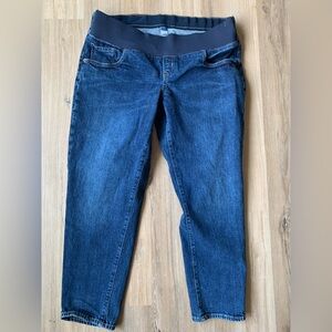 Old Navy O.G. Straight Twila Front Low Panel Maternity Jeans, Size 12